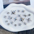 18 Silver Star Shoe Accessories DIY Kit Fun Multi-Functional Fashion Decorations for Personalized Footwear