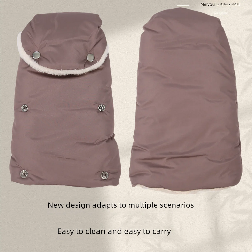 Stroller Gloves 1 Pair Winter Windproof Warm Simple Style Universal Prams Gloves Waterproof Baby Stroller Accessories