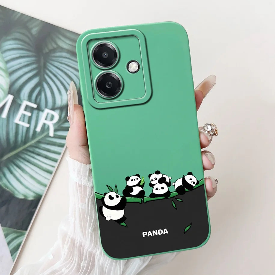 For Funda OPPO A3 A3x 4G Case 2024 Cute Panda Rabbit Soft Silicone Candy Painted Phone Covers For OPPO A40 5G OPPOA3 A 3x Bumper