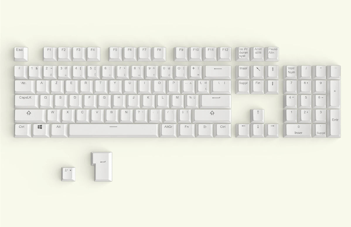 Russian Keycaps Spanish Arabic Korean Portuguese French German Thai Letters Translucent Keycaps For Cherry MX Switch 104 Key LK1