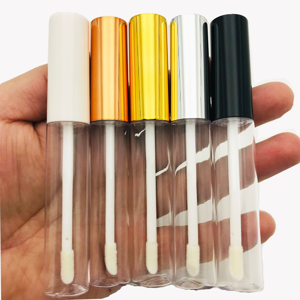 10ml Lip Gloss Tubes Empty mascara bottle Clear Plastic DIY Refillable cosmetic packing container