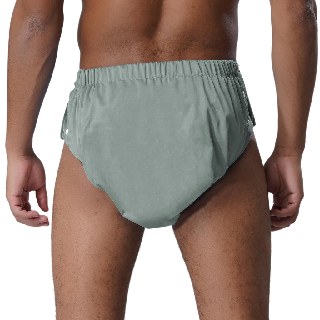 Adults Tear Away Diaper Cover Underwear  Adjustable Waist Leak-proof Reusable Adaptive Underwear for Elders Bedridden Patients