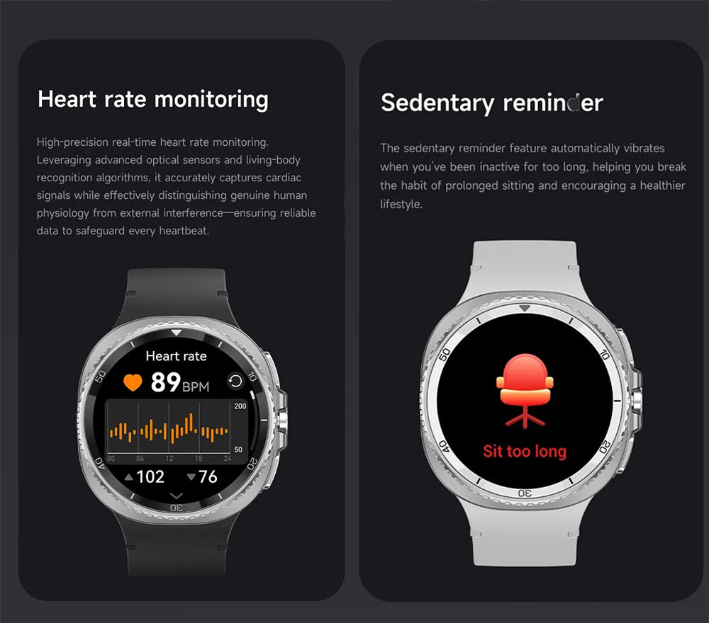 Fashion Smart Watch Blue Tooth Call Watches Heart Rate Waterproof SmartWatch Voice Assistant NFC Sport Fitness Music Bracelet
