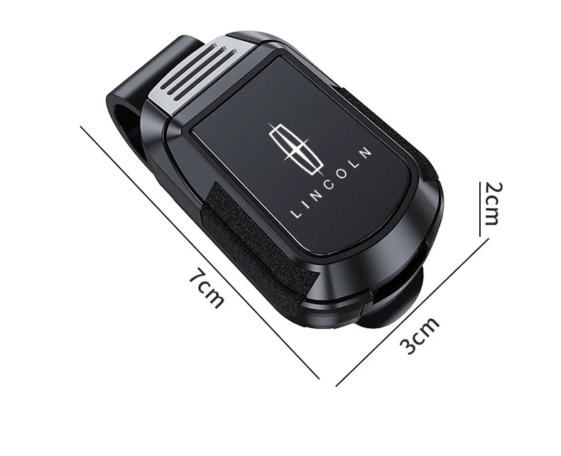 Car Sun Visor Glasses Clip Mirror Style Sunglasses Holder For Lincoln Continental MKZ Town-car Aviator Navigator MKX Car Gadgets