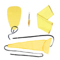 Saxophone Sax Cleaning Care Kit 3pcs Cleaning Cloth + Mouthpiece Brush Musical Instrument Maintenance Tool