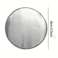 Car Steering Wheel Sun Shade Double Thick Sun Protection Foldable Anti-uv Sunscreen Car Supplies Car Steering Wheel Cover Silver