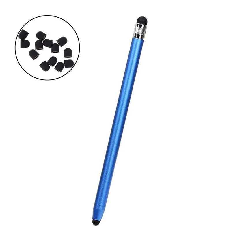 1pc High Quality Universal Pencil Double Silicon Head Touch Capacitive Screen Stylus Caneta Capacitive Pen For Tablet Smartphone