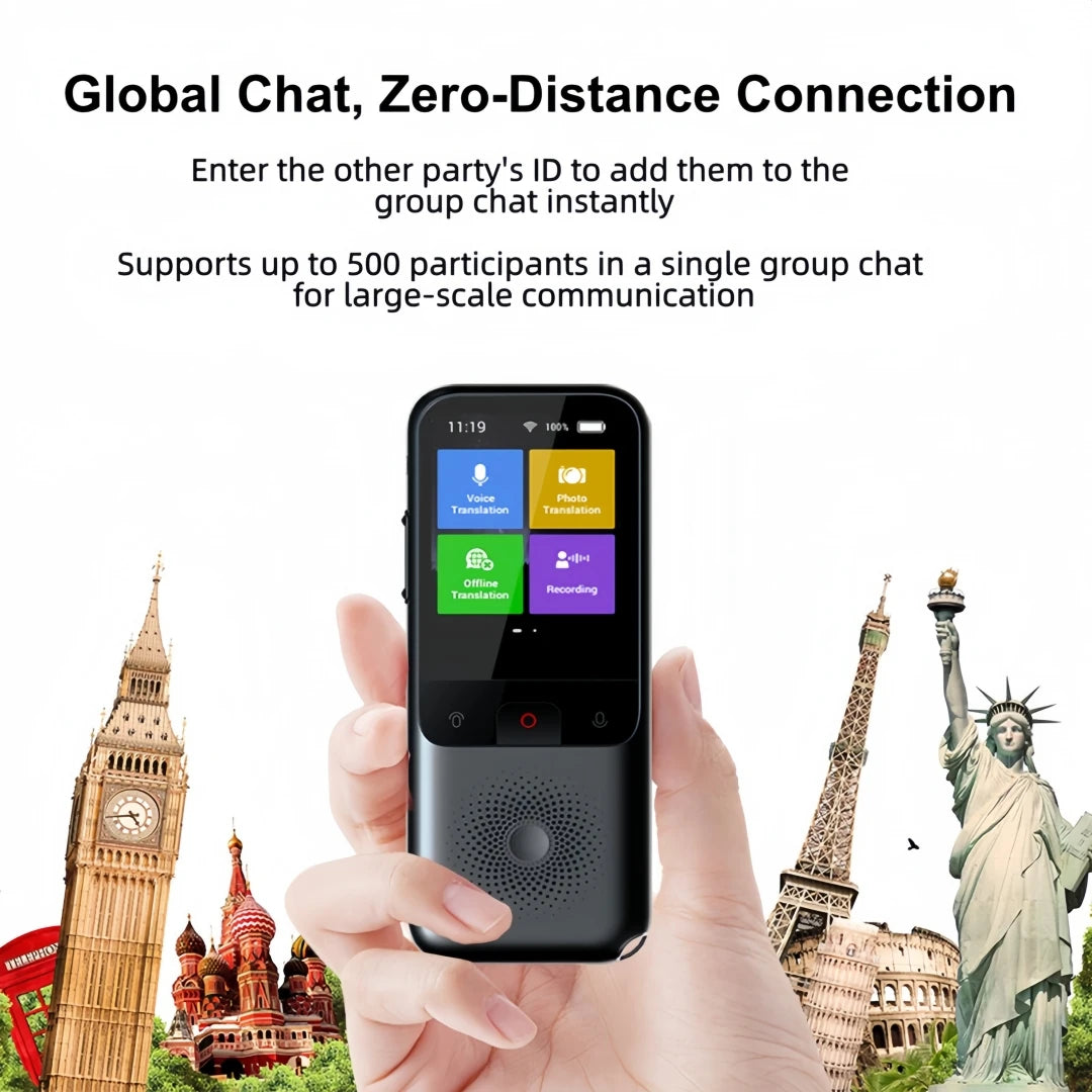 MSAI T11 Translator 138 Languages for Travel Real-time 17 Languages Offline Translation Photo 75 Languages 1500mAh 1+8GB