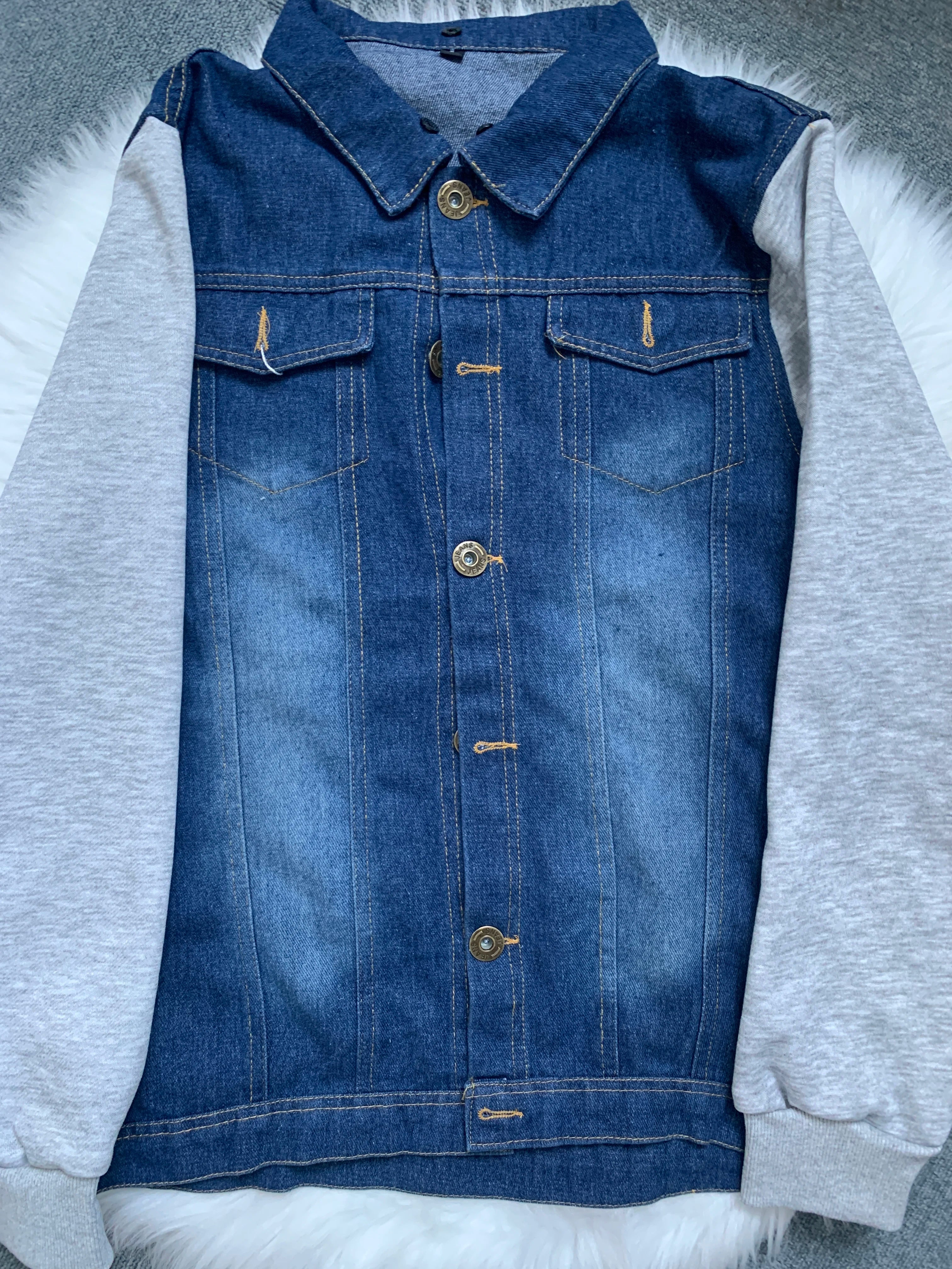 2024-2025 Fashionable Men's Korean Denim Slim Fit Top Men's Trendy Slim Fit Jacket Men's Casual Versatile Hooded Jacket