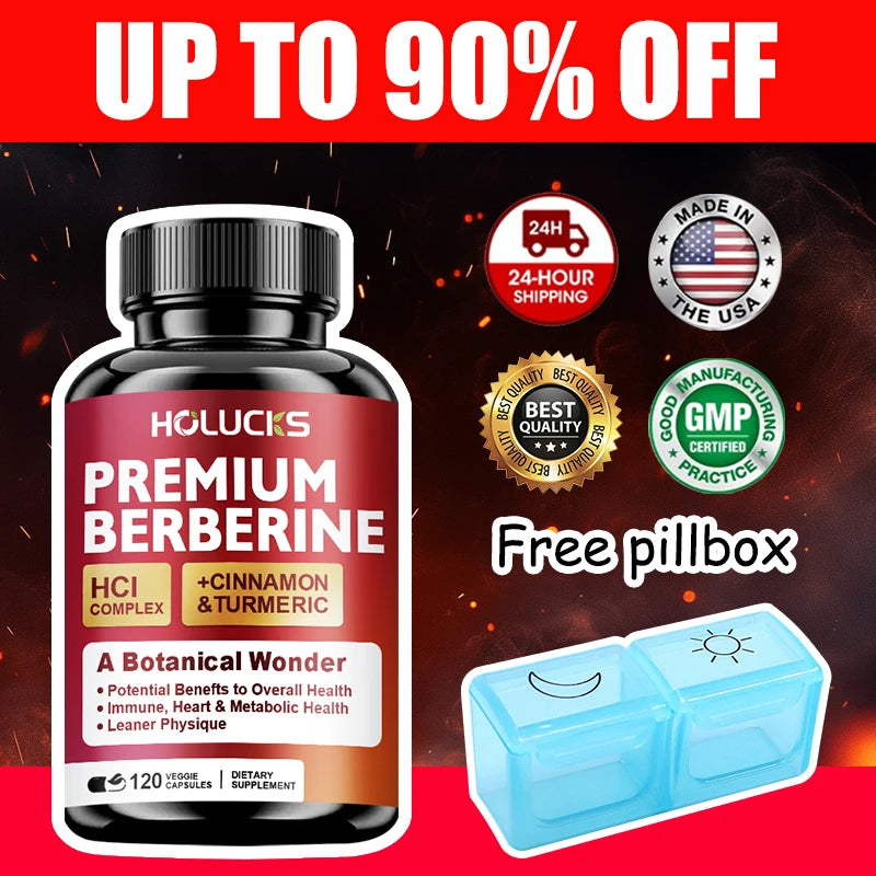 High-Potency Berberine Supplement, Support Insulin Sensitivity & Healthy Cholesterol, Hormonal Balance, Aids Healthy Metabolism