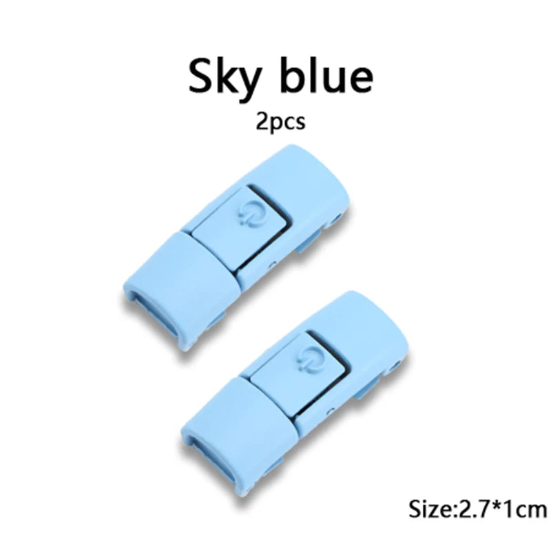 New Colorful Metal Shoelace Clip Press buckle Shoelaces Press Lock Shoes Accessories AF1 Sneakers Kits Metal Laces Tip