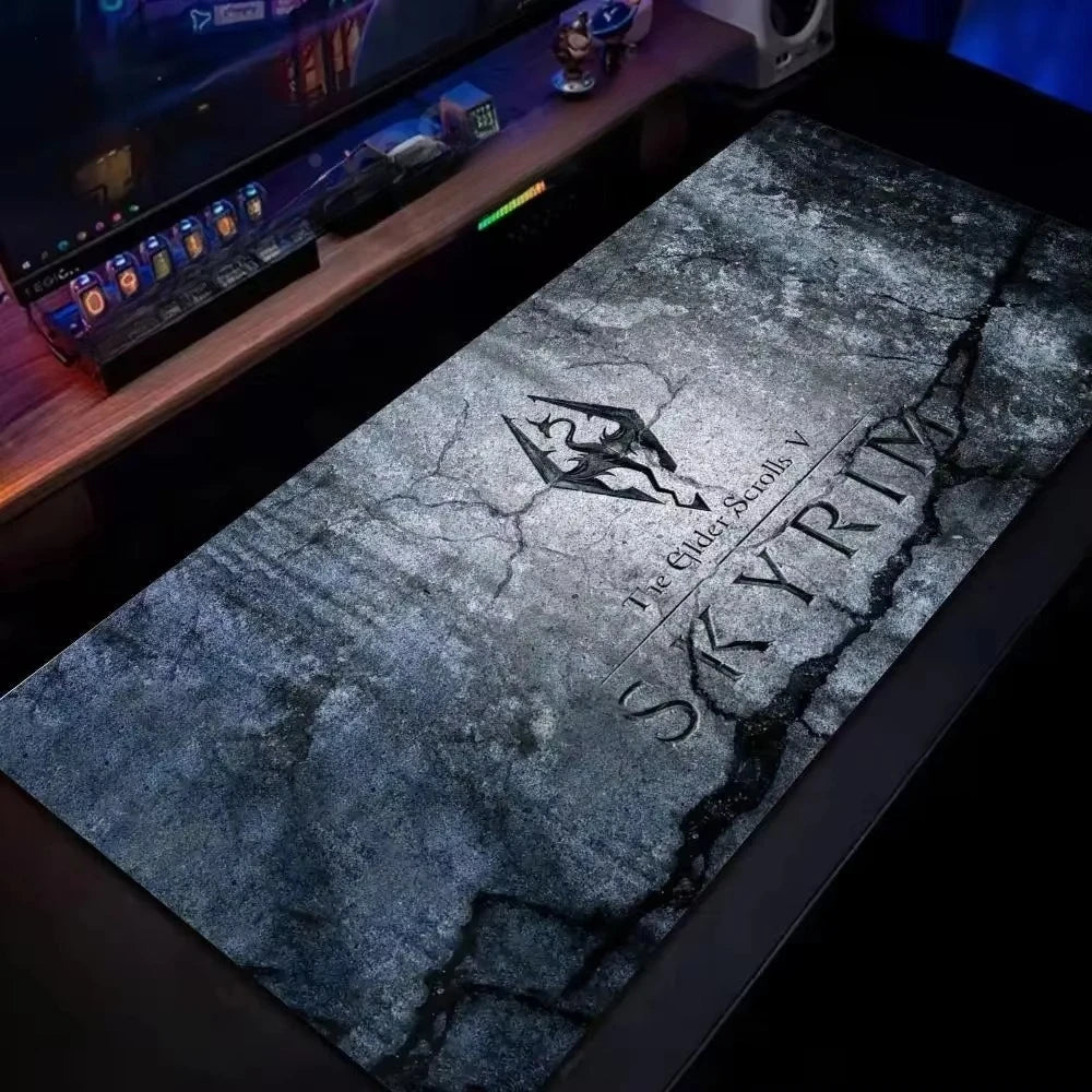 SKYRIM GAMEs Mouse Pad MousePad 900x400 Gaming Accessories Deskmat Desk Mat Game Mats Mause Office Pads Pc Xxl Large