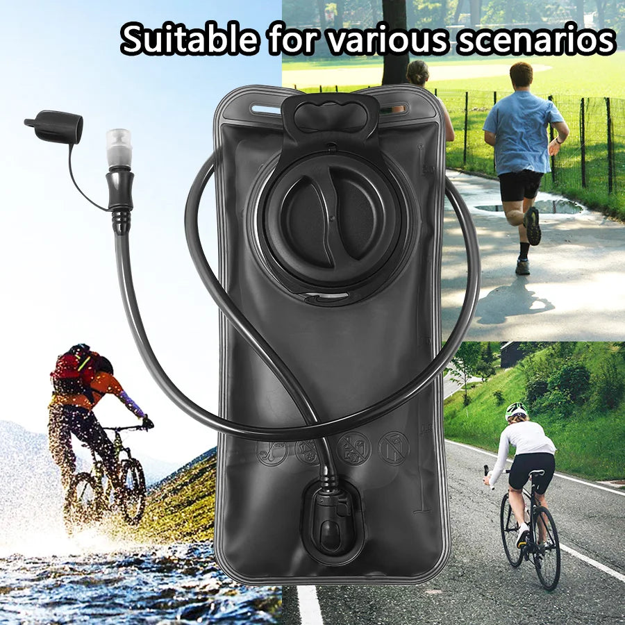 Outdoor sports drinking equipment: 2L large-capacity water bag + molle backpack, suitable for hiking, camping, and cycling