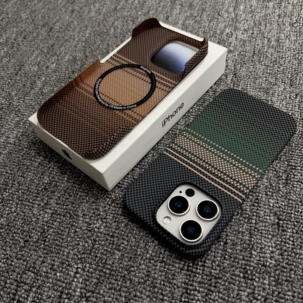 Frameless Carbon Fiber Starry Sky For Magsafe Magnetic Case For iPhone 17 Air 16 15 14 13 12 Pro Max Plus Wireless Charge Cover