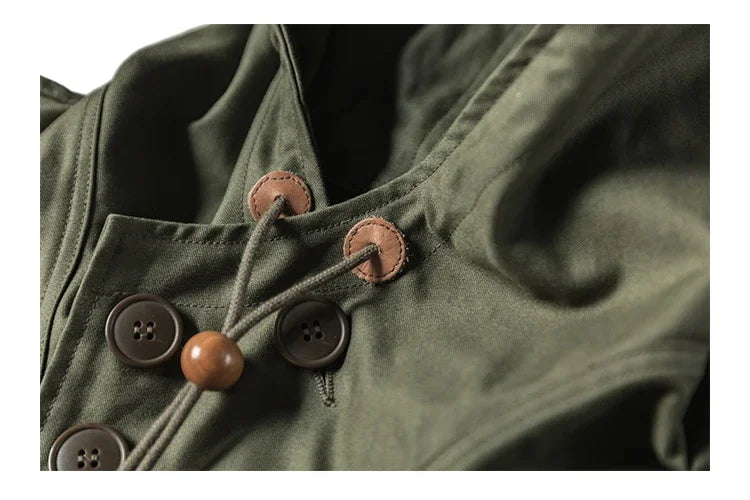 Bronson Army 10th Mountain Division Smock WWII Field Parka Mens Anorak Loose Fit