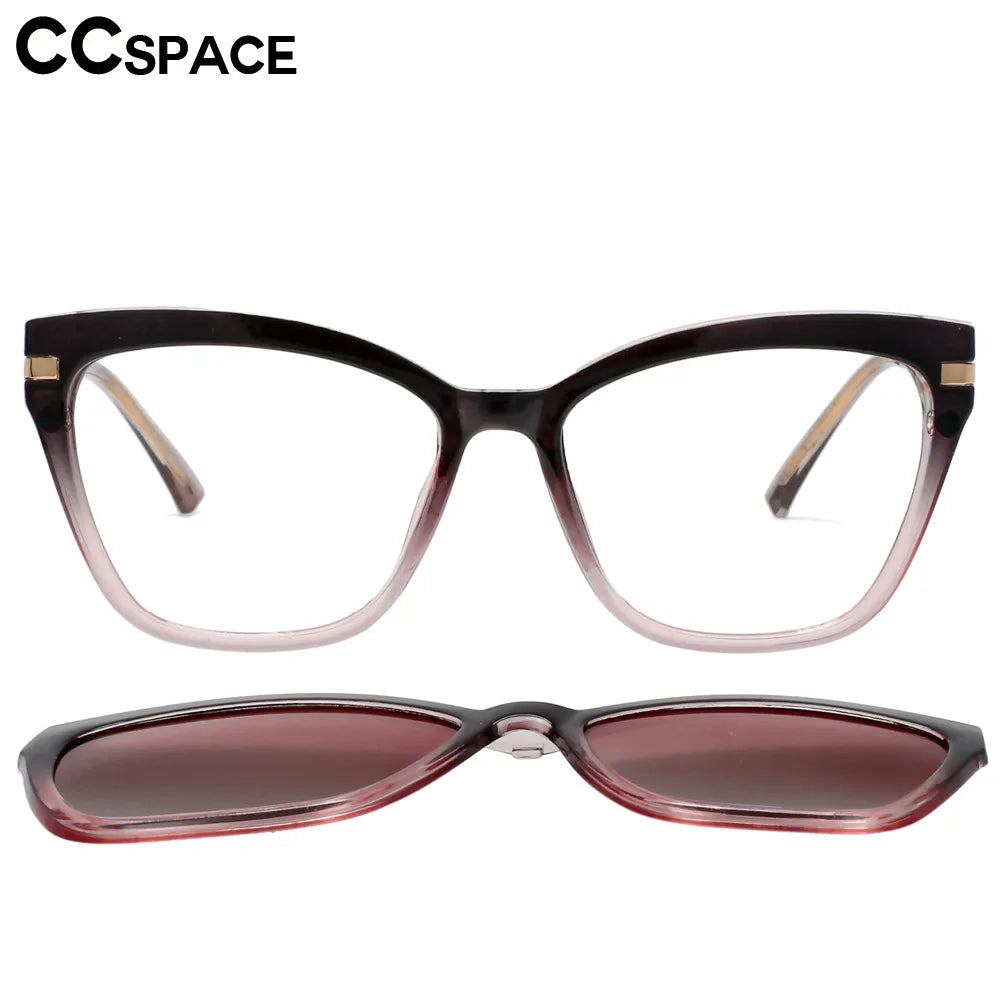 Polarized Flip-on Sunglasses Men Women Fashion Computer Eyeglasses TR90 Anti Blue Light Glasses Frames 53684