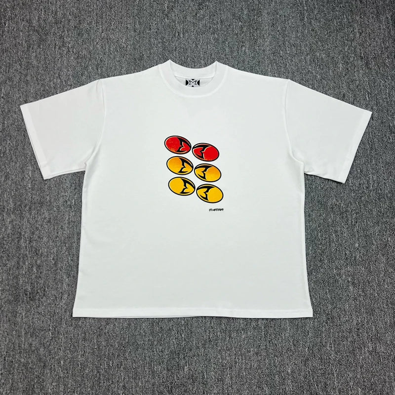 American High Street Trend Mertra T-shirt High-quality Cotton Casual Short-sleeved Top
