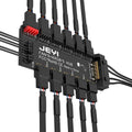 JEYI 4Pin PWM & 5V 3Pin ARGB with SATA 15Pin Power 5 Way Sync Fan Hub CPU Cooling Fan Addressable RGB Lighting PCB Splitter