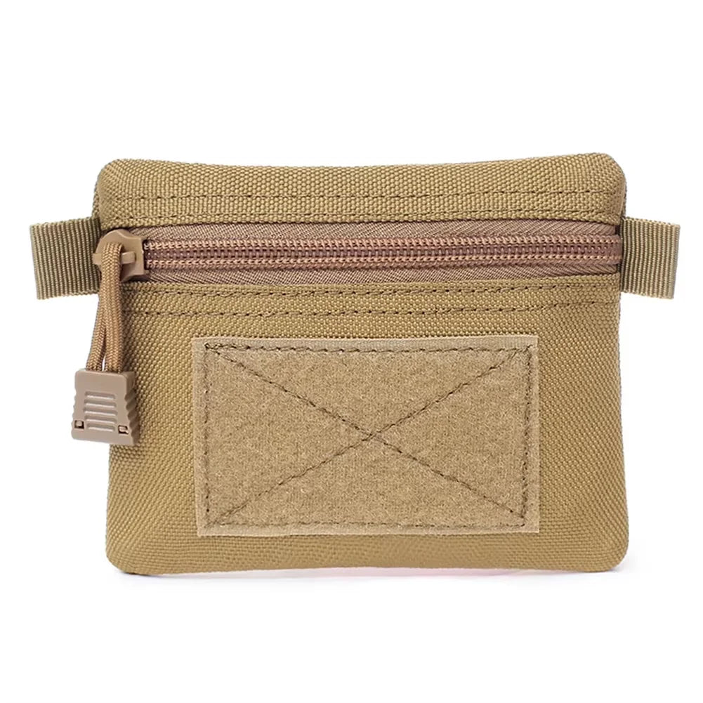 Outdoor Camping EDC Molle Wallet Waterproof Portable Travel Zipper Waist Pouch for Camping Hiking Hunting EDC Pouch