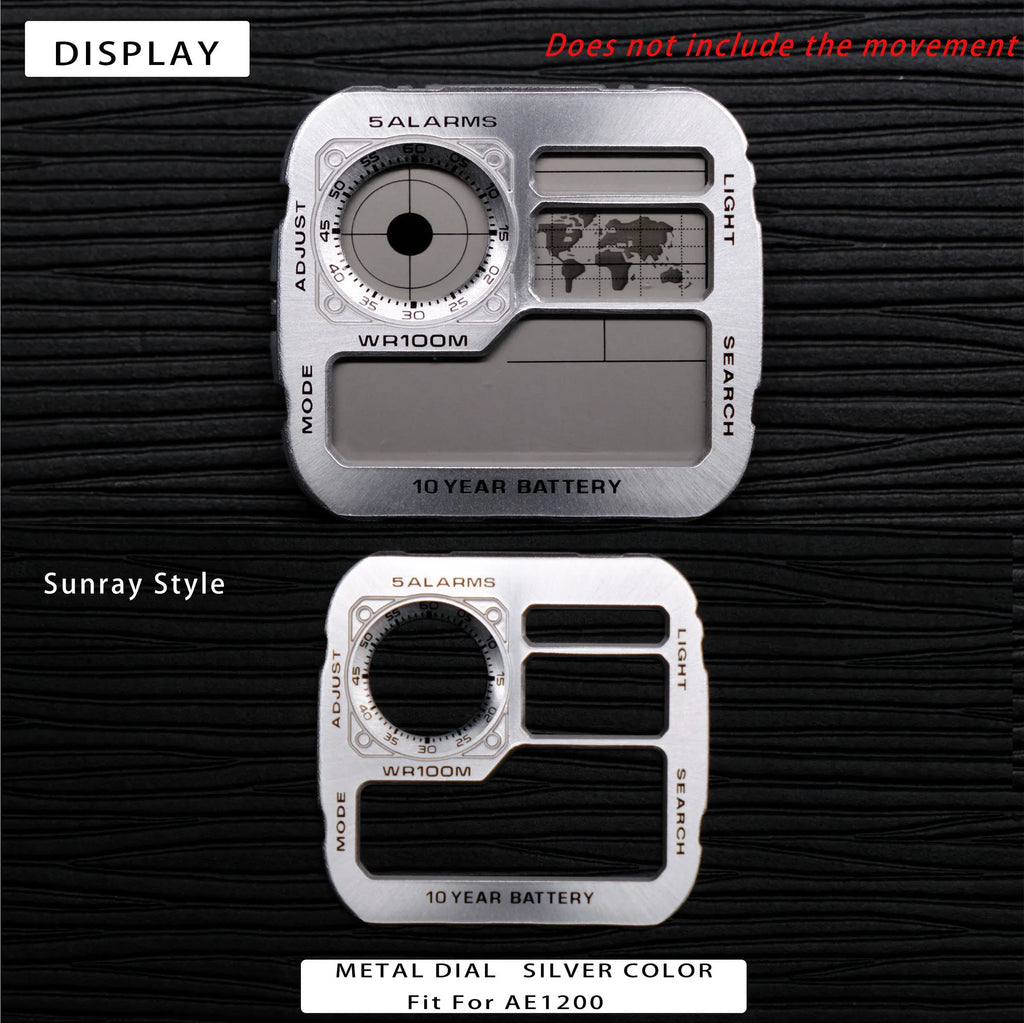Color Display Film for Casio AE-1200 AE-1300, DIY Screen Modification Overlay Sticker, High-Quality Watch Dial Upgrade Kit