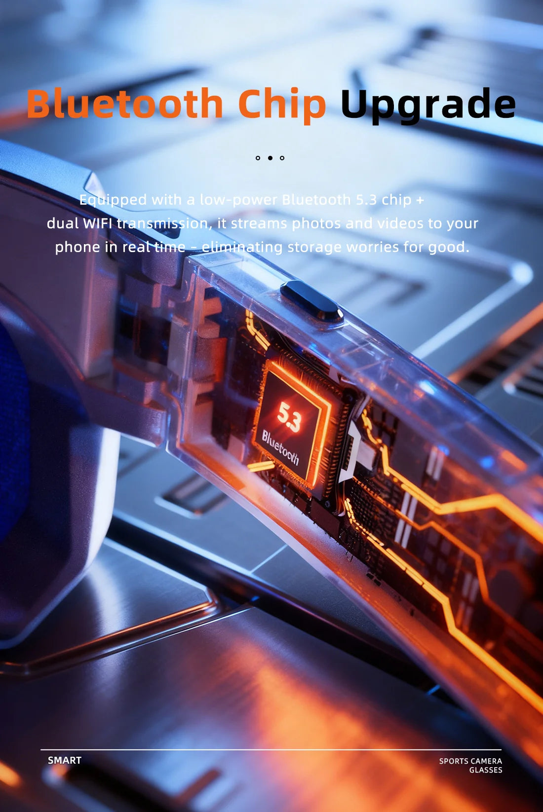 New Ai Intelligent Glasses For Outdoor Cycling Goggles With 800w Camera And High-definition Anti Shake Mini Recording Glasses