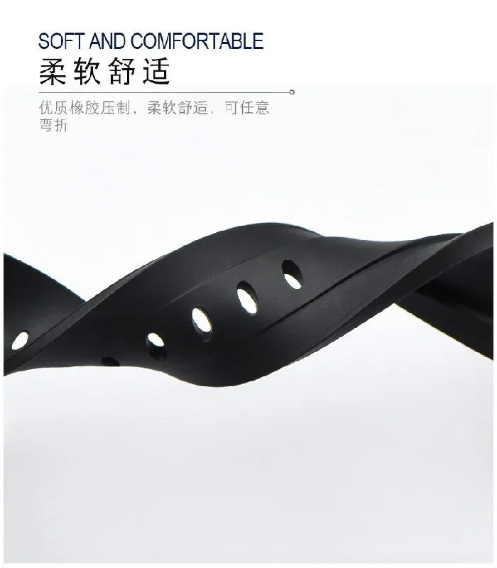 Thick Rubber Watch Band 20mm 22mm 24mm 26mm Camouflage Replacement Silicone Wrist Belt Bracelet Soft Camo Watch Strap