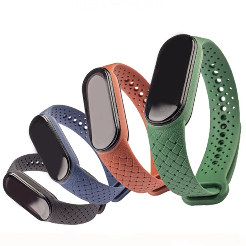 Silicone watchbands For Xiaomi Mi Band 7 NFC Wrist Replacement Miband Sport bracelet Air-hole Watch Correa mi band 6 5 4 3 strap