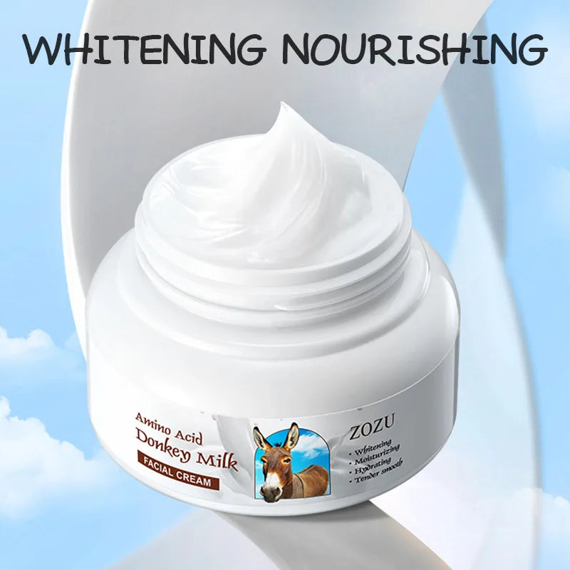 Donkey Milk Skin Care Set Strong Whitening Face Cream Dark Spots Brighten Facial Serum Anti-aging Firming Essence Skincare
