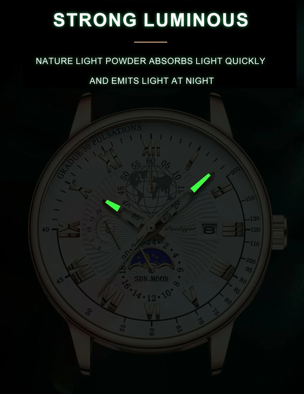 Fashion Luxury Wristwatch For Men Luminous Chronograph Date Man Watch Leather Men's Quartz Watches Sports Male Clock