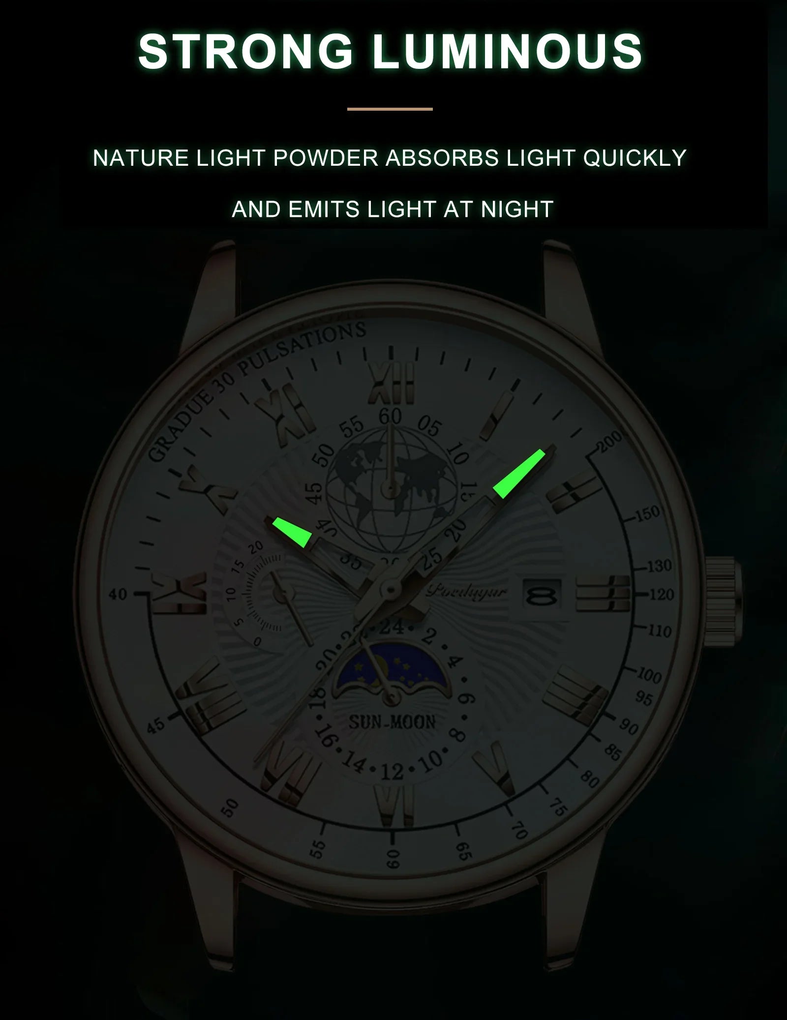 Fashion Luxury Wristwatch For Men Luminous Chronograph Date Man Watch Leather Men's Quartz Watches Sports Male Clock
