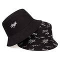 Unisex Letter Embroidery Printing Personality Bucket Hats Fishermen Caps Outdoor Casual Cap Sunscreen Hat