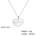 Skyrim Mother's Day Mama Letter Pendant Stainless Steel Necklace for Women Gifts love Pendant Neck Chain Exquisite Jewelry Gift