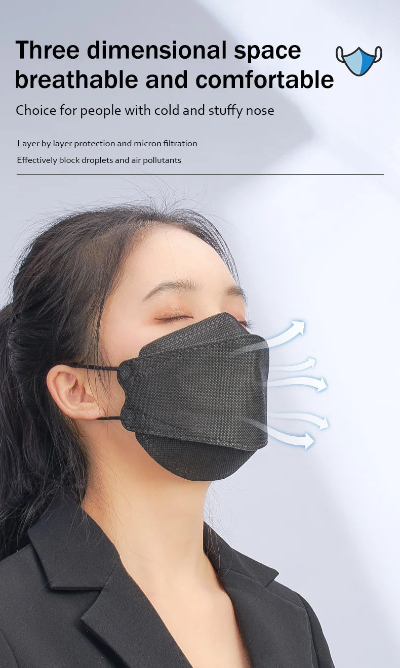 ffp2 masks kn95 face mask mascarillas faciales black gesichts maske fpp2 approved mask spain mascara fish mascherine 10/50/100pc