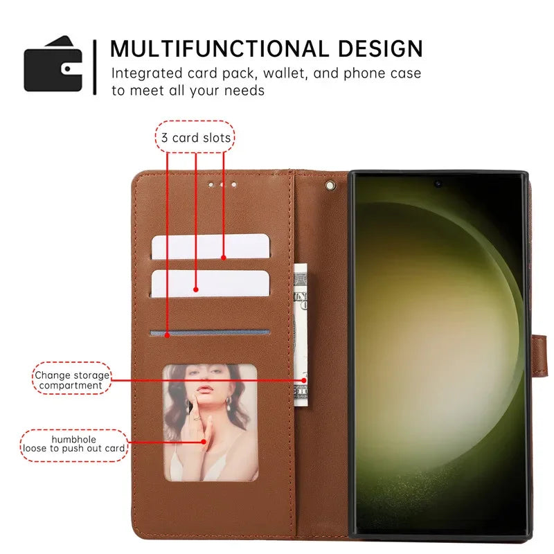 Luxury Leather Phone Case for Google Pixel 10 9 Pro XL 10A 9A 8 8A 7 7A 6 5 Pixel 10Pro XL Flip Wallet Card Stand Cover Coque