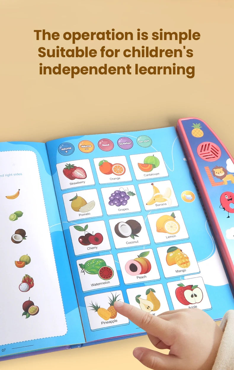 Children Electronic Book English Educational Sound Reading Machine Smart Electronic Books Story for Kids Students Children Gifts