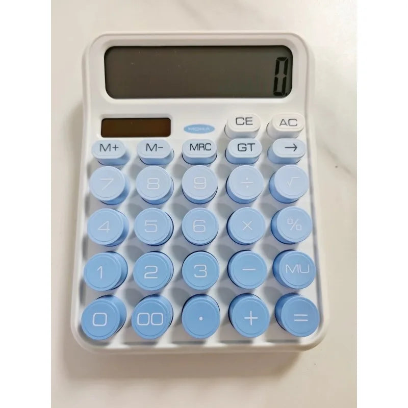Gradation Candy Portable Calculators Large Display Mechanical Dot Keyboard Back To School Supplies Students/Finance Stationery