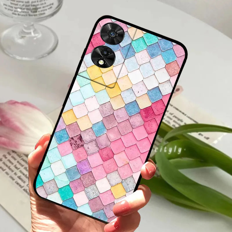 For TCL 505 Case TCL 50 SE / 50 5G Silicone Shockproof Soft Phone Cover for TCL 505 Case Funda Cute TPU Coque Protective Shell
