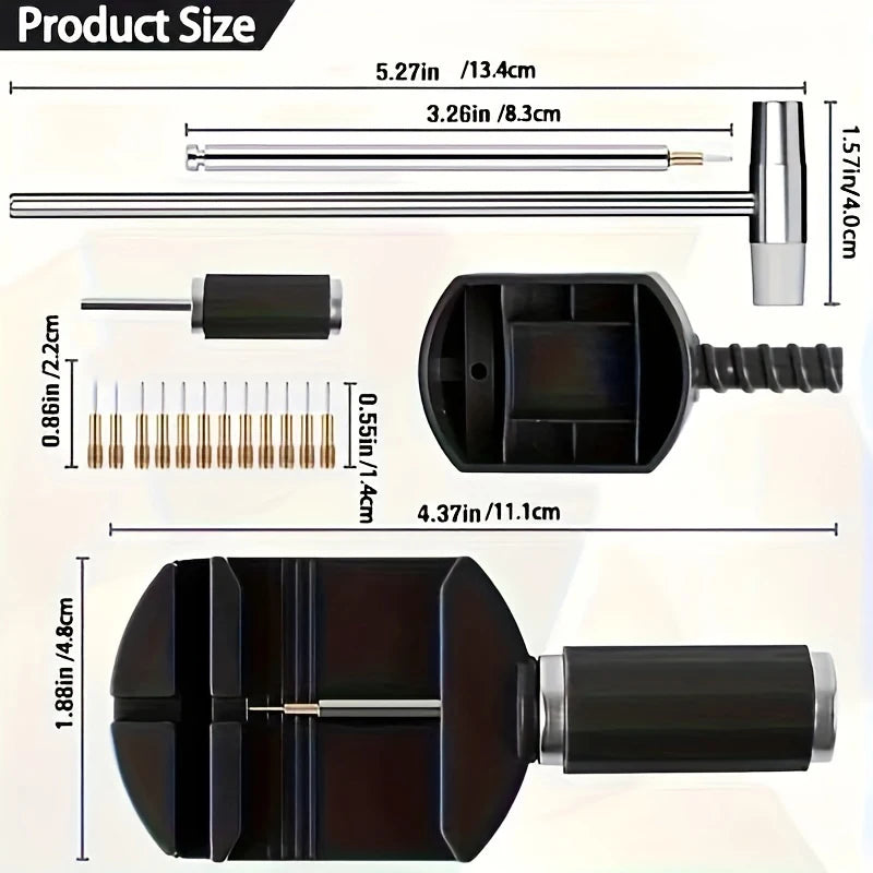 11pcs Watch Link Removal Tool Kit, Watch Band Tool Strap Chain Pin Remover Repair Tool Kit For Watch Band Strap Adjustment, Watc