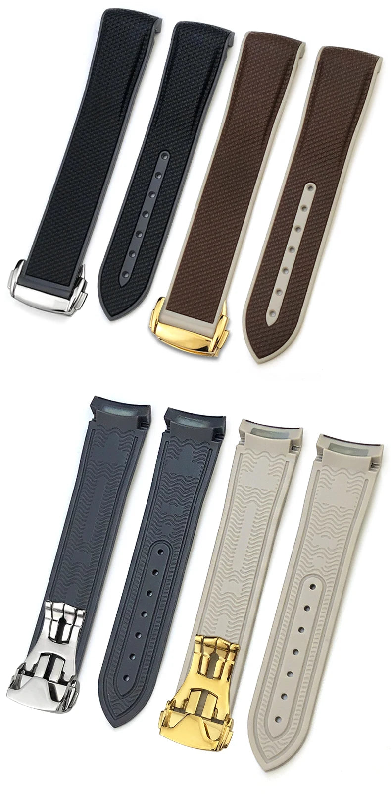 for Omega Planet Ocean Speedmaster Seamaster AT150 18mm 19mm 20mm High Quality Rubber Watchband Silicone Colorful Watch Strap