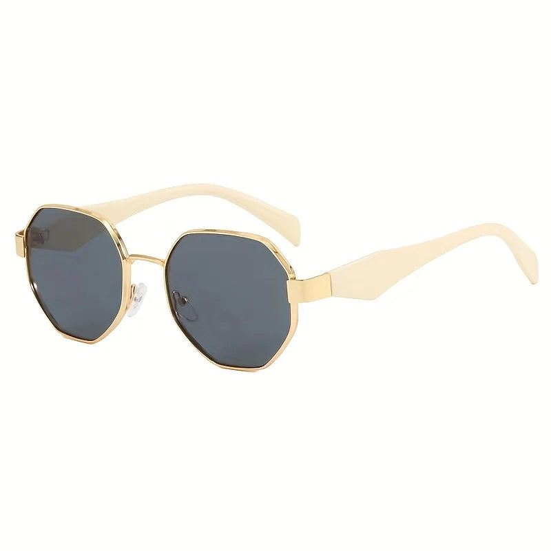Retro Polygonal Sunglasses European and American Personalized Trendy Women's Sunglasses Fashion Glasses