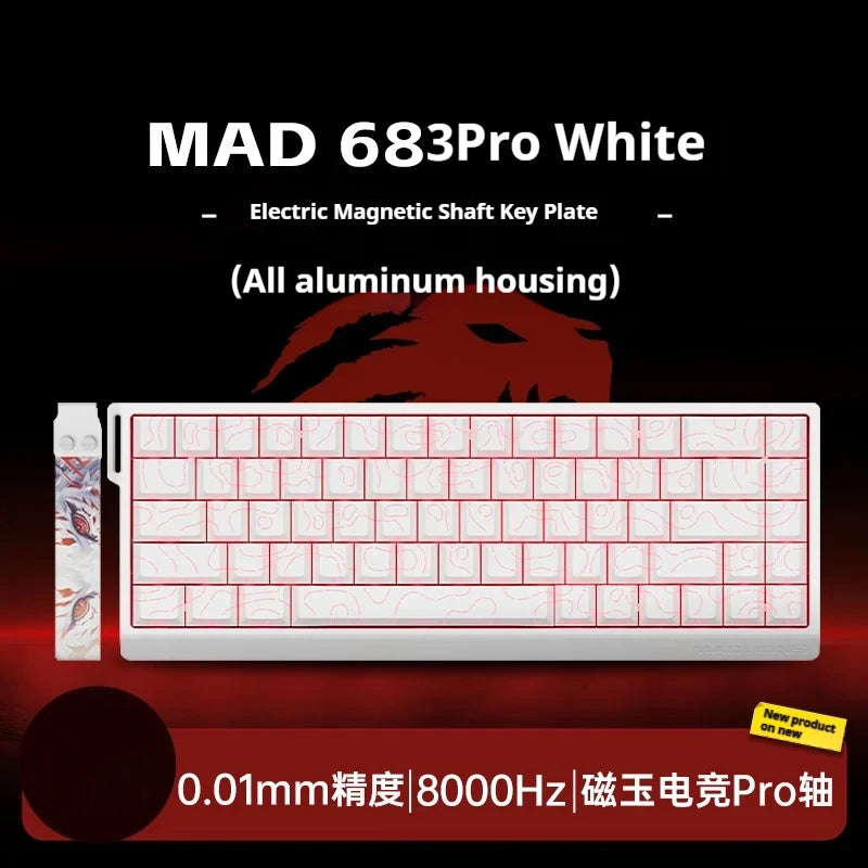 MADLIONS MAD60HE MAD68HE Magnetic Switch Keyboard Wired Mechanical Keyboard 8000Hz 0.01mmRT Valorant Gaming Keyboard Custom