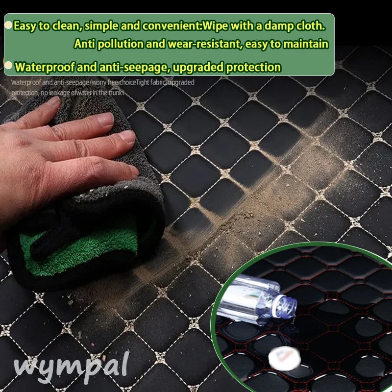 Car Mats Floor For Hyundai Kona Electric OS 2018 2019 2020 2021 2022 Anti Dirt Protective Carpets Leather Mats Car Accessoriess