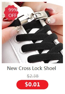New Colorful Metal Shoelace Clip Press buckle Shoelaces Press Lock Shoes Accessories AF1 Sneakers Kits Metal Laces Tip
