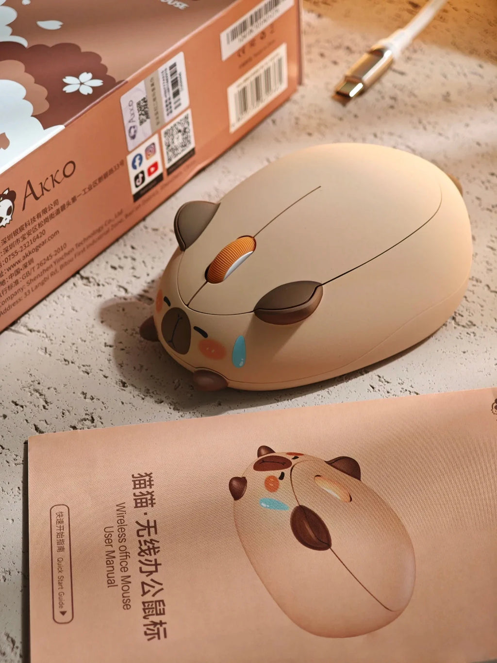 Cute Pet Kitten Design Cartoon Animal Mouse 2.4G Wireless Mute Ergonomic Optical Cat Mice Desktop Laptop Universal For Girl Gift