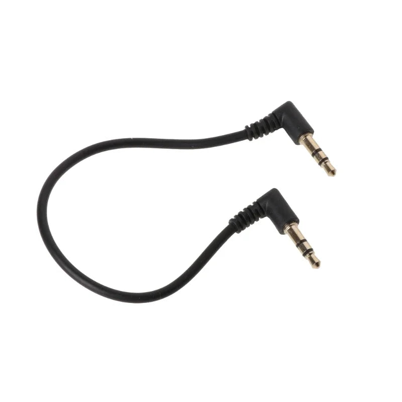 2022 New 90 Degree Right Angled 3.5mm Male To Male Stereo Cable For Car AUX