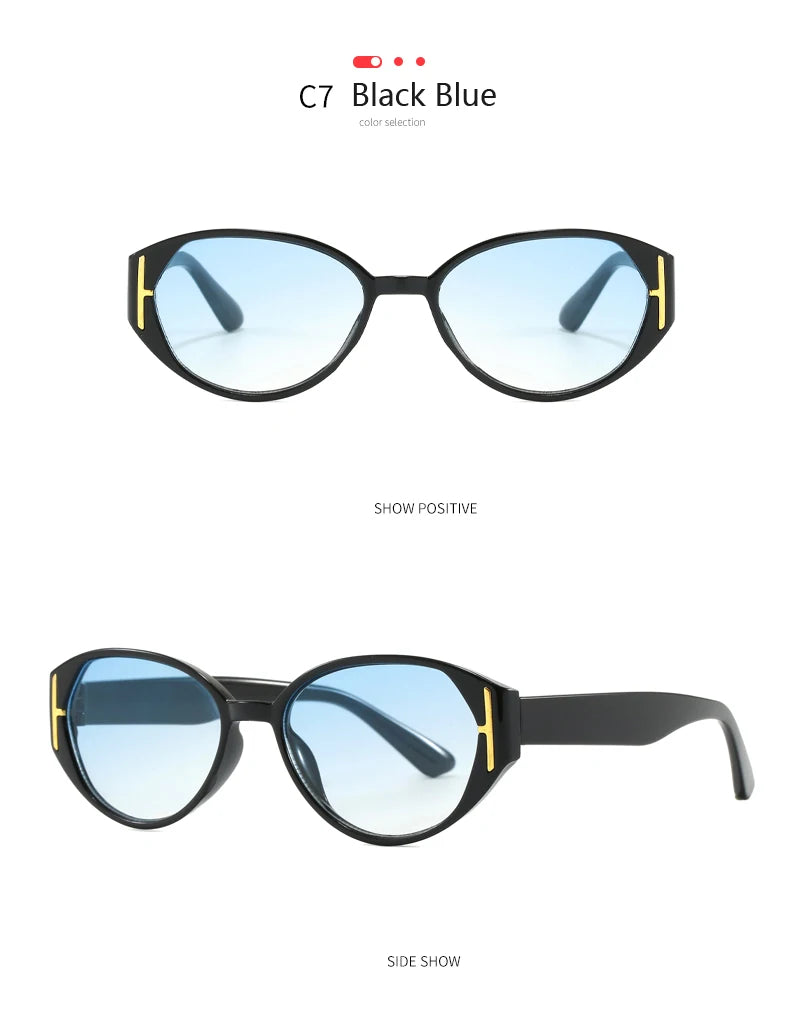 Car Sun Glasses 2pcs New Cat Eye Versatile Sunglasses Women 2026 Popular Decoration Eyewear Ladies Trendy Small Frame Eyeglasses