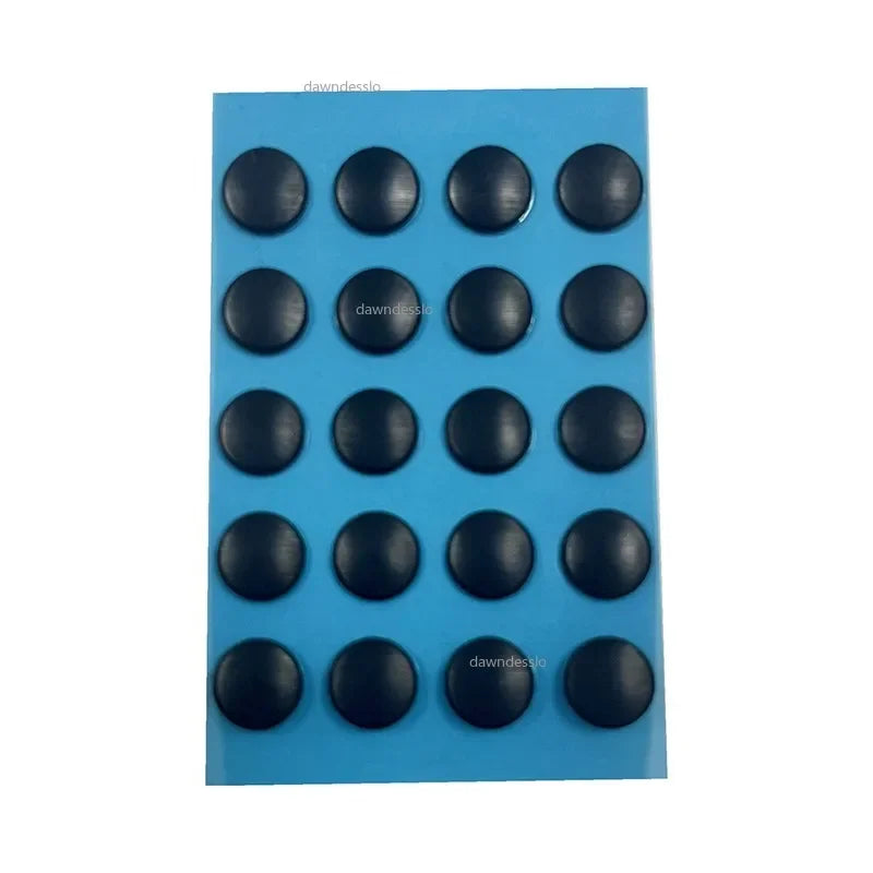 20Pc 6mm Diameter Small Dots Universal Mouse Skates DIY Mice Glide Feet ICE Control Speed Version Universal for Rubberized Mouse