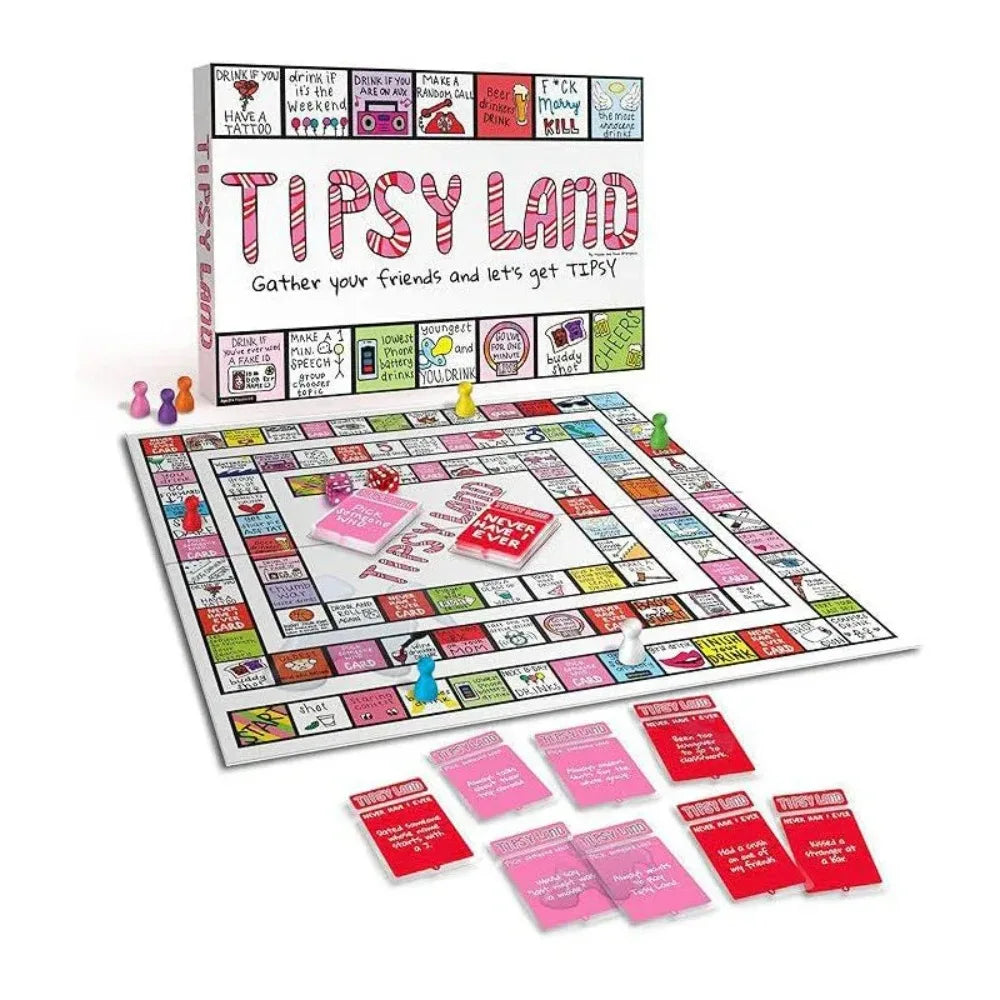 Party Gift of Tipsy Land Party Board Games Fun Drinking Games for Friends
