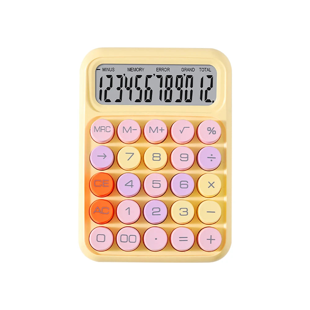 New Ins Dopamine Candy Color Calculators Large Display Mechanical Dot Keyboard Back School Supplies Students /Finance Stationery