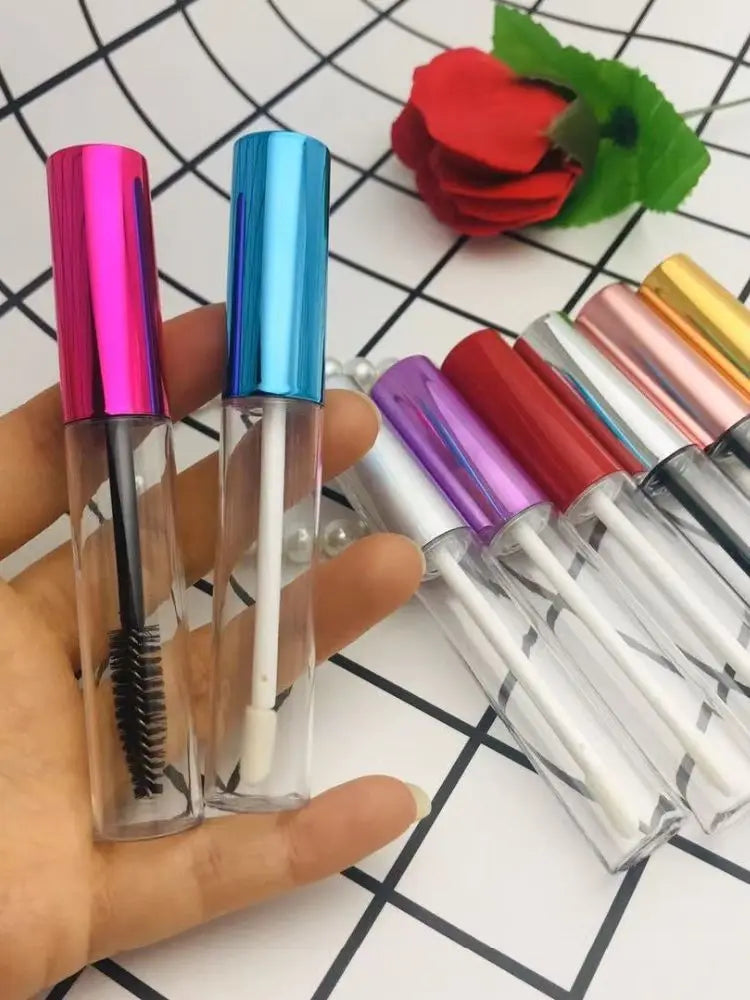 10/30/50/100pcs 10ml Empty Mascara Tubes DIY Lipgloss Containers  Eyeliner Bottle Lipstick Cosmetic Packaging Cans Wholesale